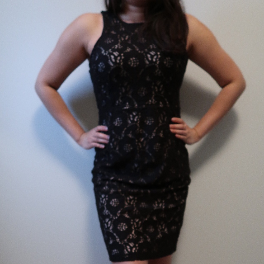 H&M Black Lace Dress Size Medium